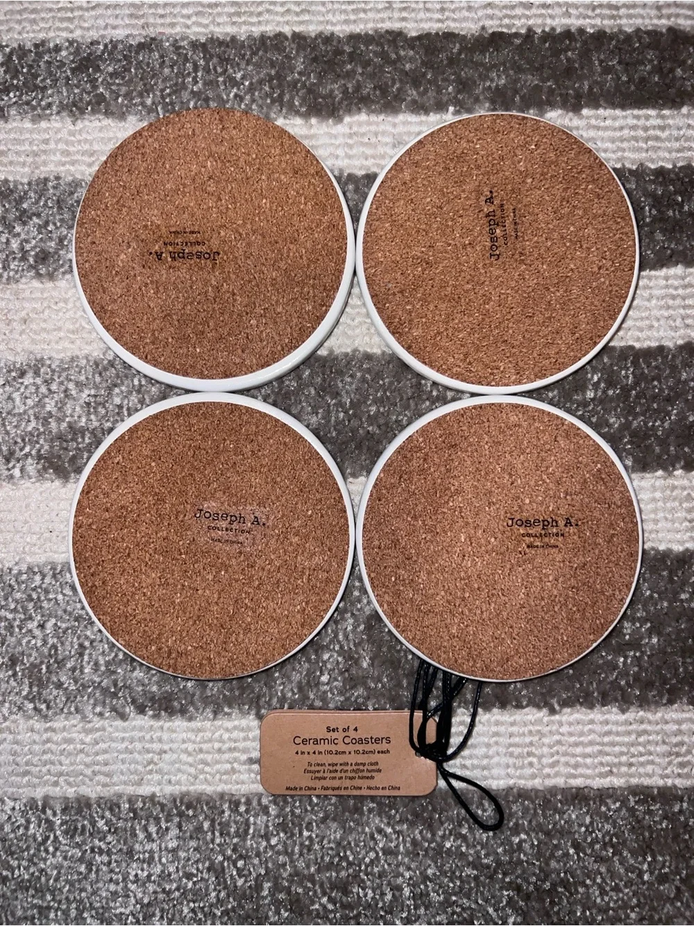 Set of 4 Ceramic Coasters